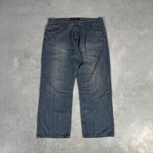 Urban Label Baggy Denim Jeans Blue Wash - Size: 39x31